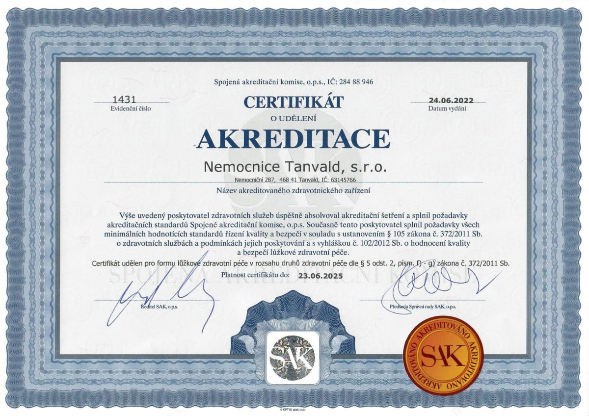 akreditace SAK
